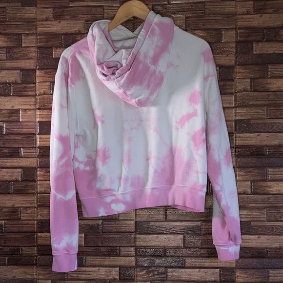 WOMENS WSLY XXS Ecosoft Classic Hoodie in Washed Orchid Tie Dye - Picture 3 of 10